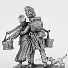 Миниатюра из олова 608 РТ Крестьянка и гренадер старой гвардии. 1812 г. 54 мм, Ратник