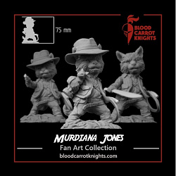 Сборная фигура из смолы Мурдиана Джонс (70 мм) Blood Carrot Knights