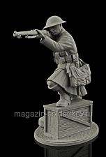Сборная фигура из смолы Шотландский пехотинец 54мм Shot Mini - фото