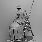 Сборная миниатюра из смолы Драгун Испанской Колониальной Пограничной Жандармерии, 54 мм, Chronos miniatures (CHM-54377) (CHM-54377)