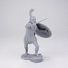 Сборная миниатюра из смолы Греческий гоплит с мечом 75 мм, Солдатики Публия