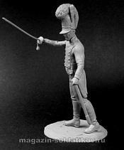 Сборная миниатюра из металла Баварский офицер пехотного полка,1812-15 гг, 54 мм, Chronos miniatures - фото