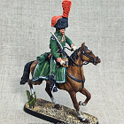 Миниатюра из олова Офицер конных егерей, Франция 1809 г., 54 мм, Студия Большой полк (ИЛ2381.12.03.54) (ИЛ2381.12.03.54)