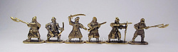 Солдатики из металла Пешие ратники - стрельцы Ивана Грозного, XVI век (бронза) 40 мм, Три богатыря