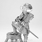 Миниатюра из олова Европейский офицер, Тридцатилетняя война, 54 мм, Магазин Солдатики