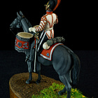 Сборная миниатюра из металла Литаврщик гвардейских кирасирских полков, 1812-14, 54 мм, Chronos miniatures
