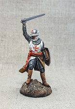 Рыцарь-тамплиер, Крестовые походы, 54 мм, Студия Большой полк - фото