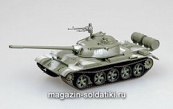 Масштабная модель в сборе и окраске Танк Т-54 в зимнем камуфляже 1:72 Easy Model