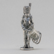 Сборная миниатюра из металла Барабанщик карабинерской роты, Франция, 28 мм, Аванпост - фото