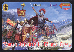 Солдатики из пластика Римская пехота. Зима (1/72) Strelets (М038) (М038)