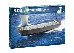 Сборная модель из пластика ИТ Катер M.T.M. Barchino с экипажем (1/35) Italeri