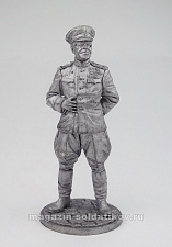 Миниатюра из олова WW2-21 Маршал Советского Союза Г.К.Жуков, 1945 г. 54 мм,. EK Castings - фото