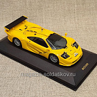 McLaren F1 GTR Long Tail 1996 yellow 1:43, WhteBox (IXO) (Q307-143) (Q307-143 )