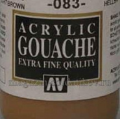 Гуашь-темпера, Марс коричневый светлый (03), 35 мл, Vallejo - фото