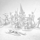 Солдатики из пластика Mexicans 1st series 12 figures in 9 poses (white), 1:32 ClassicToySoldiers