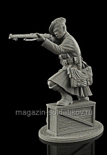 Сборная фигура из смолы Шотландский пехотинец 75мм Shot Mini - фото