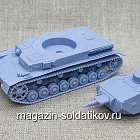 Cредний танк T-IV (Pz.Kpfw.IV Ausf.F) (Германия) 1/56 3Д Корнукопия (552-033) (552-033)