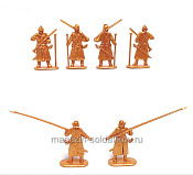 Солдатики из пластика Усиление, полк иноземного строя №2 (6 шт., золотистый) 1:32, Уфимский солдатик - фото