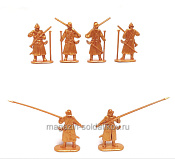 Солдатики из пластика Усиление, полк иноземного строя №2 (6 шт., золотистый) 1:32, Уфимский солдатик - фото