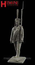 Сборная миниатюра из смолы Рядовой Лейб-гвардии Преображенского полка. Россия 1812 год, 60 мм, HIMINI - фото