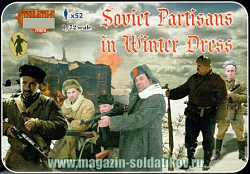 Солдатики из пластика Советские партизаны. Зима (1/72) Strelets (М084) (М084)