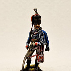 Миниатюра из олова Офицер 15-го легк. гусарск.полка Короля. Великобритания, 54 мм, Студия Большой полк