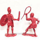 Roman Soldiers (2 pcs - Dark red) large 6 inch figures Marx (PL-6186R) (PL-6186R )