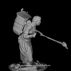 Сборная фигура из смолы Миры Фэнтэзи: Старая Ведьма, 54 мм, Chronos miniatures