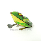 Лягушка жестяная заводная с ключиком (704-1057) (704-1057)