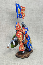 Английский рыцарь на коне, 54 мм, Студия Большой полк - фото