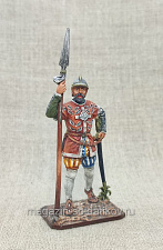 Миниатюра из олова Английский офицер, середина XVI века, 54 мм, Студия Большой полк - фото