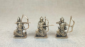 Лучники Рима - Лучники на колене н 3 шт (желтая бронза) 40 мм, Миниатюры Пятипалого