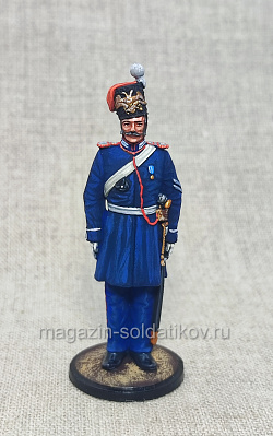 Миниатюра из олова Младший вахмистр казачьего полка, Россия 1851 г., 54 мм, Студия Большой полк (ИЛ2692.12.02.54) (ИЛ2692.12.02.54)