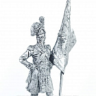 Миниатюра из олова Офицер-знаменосец 42-го Королевского хайлэндского плк. 54 мм EK Castings