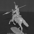 Сборная миниатюра из смолы Гвардейский шеволежер-улан, Неаполь 1812-15 гг., 54 мм, Chronos miniatures (CHM-54363) (CHM-54363)