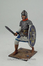 Миниатюра в росписи Солдат Восточной Римской Империи 5 в. н.э, 54 мм - фото