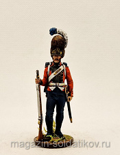 Миниатюра из олова Гренадер Ольденбургского пехотного полка. Дания, 1807-13, 54 мм, Студия Большой полк - фото