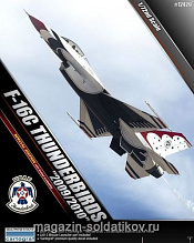 Сборная модель из пластика Самолет F-16C «Тандерберд» 1:72 Академия - фото
