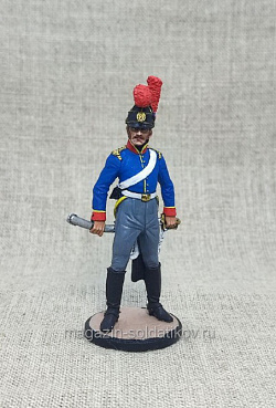 Миниатюра в росписи Рядовой 6-го кавалерийского полка. Португалия, 1806-10 гг., 54 мм, Сибирский партизан (СП298) (СП298)