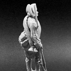 Сборная миниатюра из металла Рядовой егерских полков (2 вар.голов, 2 вар. рук) Россия 1799, 54 мм Chronos miniatures