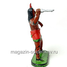 солдатик из твердого пластика Индеец, Польша (704-1114/4) (704-1114/4)