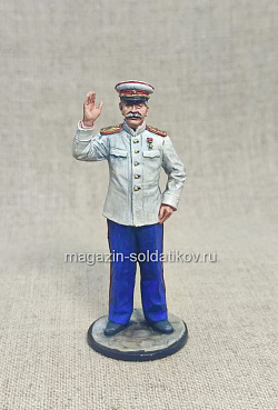 Миниатюра из олова И.В.Сталин 1945 г., 54 мм, Студия Большой полк (ИЛ2214.14.01.54) (ИЛ2214.14.01.54)