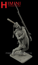 Сборная миниатюра из смолы Рядовой лейб-гвардии Преображенского полка (версия 2), 54 мм, HIMINI - фото