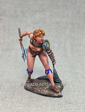 Миниатюра в росписи Амазонка, 54 мм, Студия Большой полк - фото