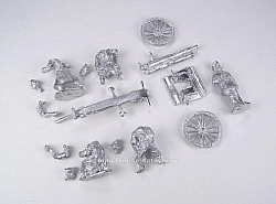 Фигурки из металла Артиллерия «Белых» №2 (5 фигур+пушка), 28 мм, АРЕС и STP-miniatures