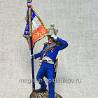 Миниатюра из олова Орлоносец линейной пехоты, 1812 г., Франция, 54 мм, Студия Большой полк (ИЛ2421.12.03.54) (ИЛ2421.12.03.54)