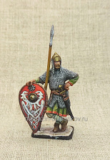 Русский копейщик XIII век, 54 мм, Студия Большой полк - фото