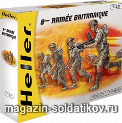 Солдатики из пластика Набор солдатиков «Британские солдаты» 1:72 Хэллер