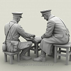 Сборная фигура из смолы SM 3132 Совещание с генералом армии. 1941-42 г., 1:35, SOGA miniatures (SM-3132) (SM-3132)