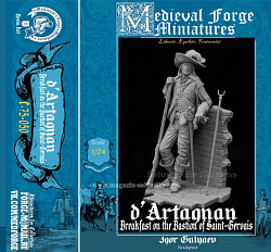 Сборная миниатюра из смолы d’Artagnan, 75 mm (1:24) Medieval Forge Miniatures